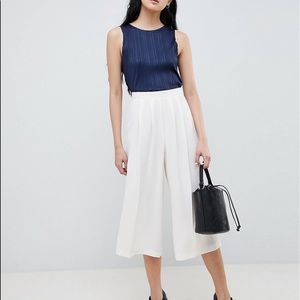 ASOS DESIGN TAILORED LARGE PLEATED CULOTTES